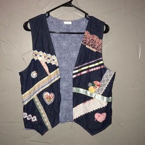 Handmade denim vest!